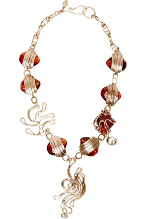 Weekend Max Mara Jewelry for Women Weekend Max Mara Yaqui Necklace In Metal And Resin
