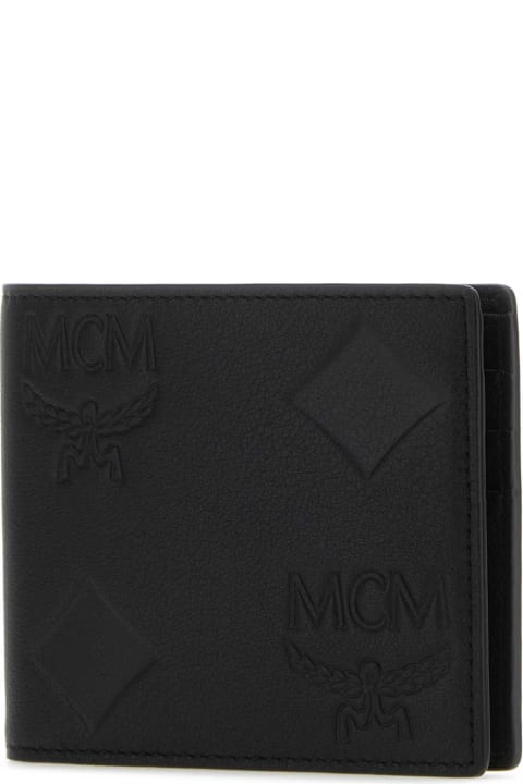 Wallets for Men MCM Black Leather Wallet