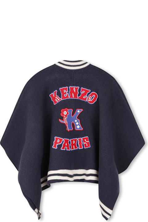 Kenzo Kids Coats & Jackets for Girls Kenzo Kids Cape With Application