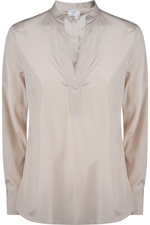 Peserico ملابس علوية لـ السيدات Peserico Button-less Placket Shirt