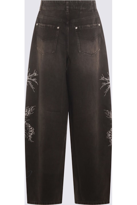 Blumarine Men Blumarine Black Cotton Denim Jeans