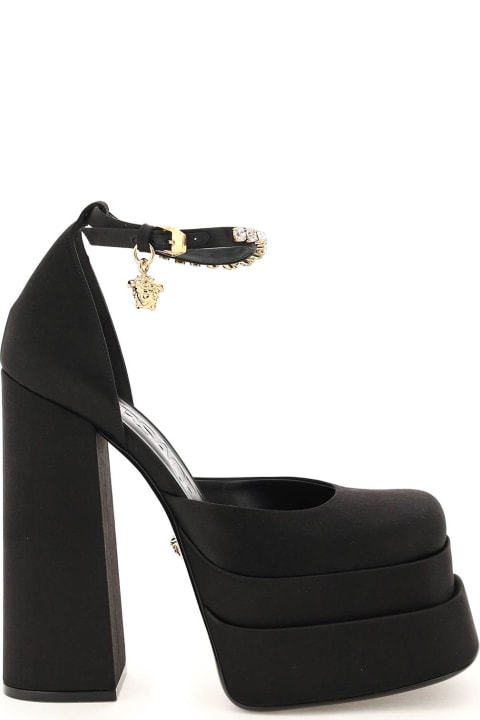 Homeware Versace Medusa Aevitas Satin Pumps