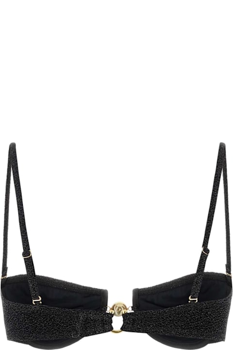 Homeware Reina Olga Black Stretch Nylon Hommond Bikini Top
