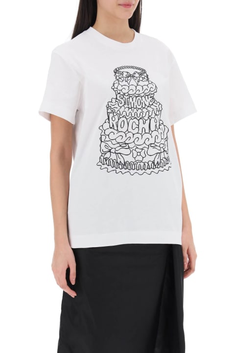 Simone Rocha Topwear for Women Simone Rocha Cake Crewneck T-shirt