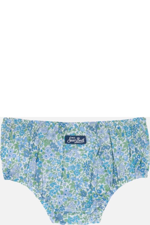 MC2 Saint Barth Bottoms for Baby Girls MC2 Saint Barth Infant Bloomers Pimmy With Joanna Luise Print | Made With Liberty Fabric