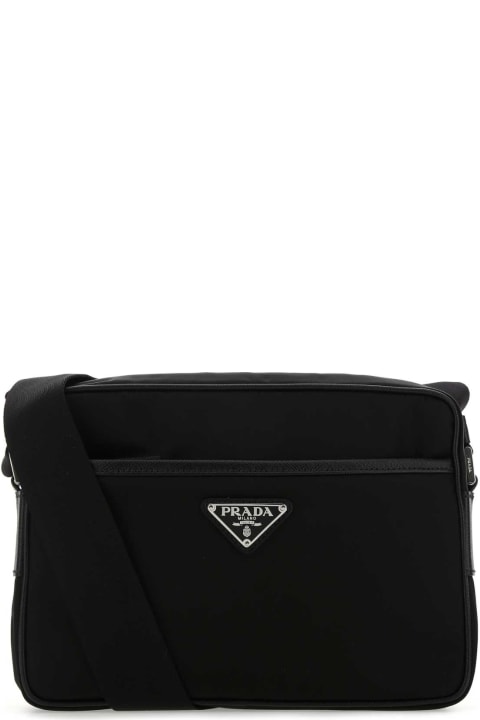 Bags for Men Prada Black Re-nylon Crossbody Bag