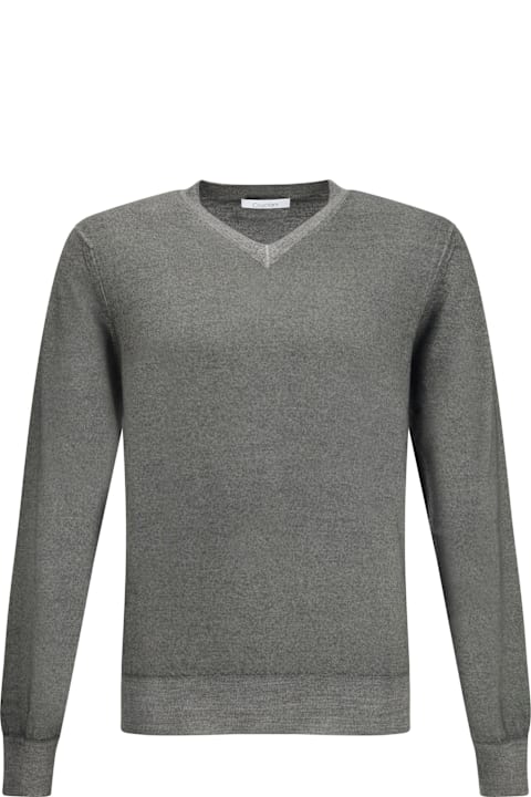 Cruciani for Women Cruciani Green V-neck Sweater