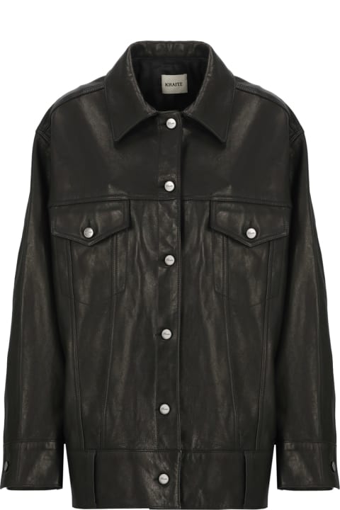 Khaite Coats & Jackets for Women Khaite Leather Jacket