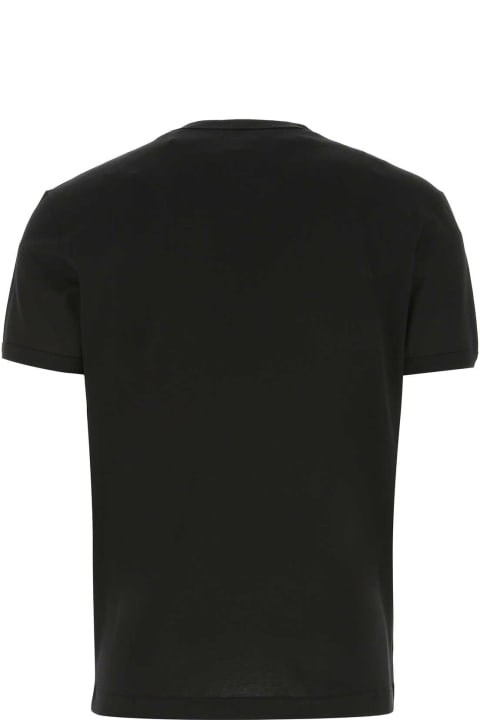 Topwear Sale for Men Dolce & Gabbana Black Cotton T-shirt