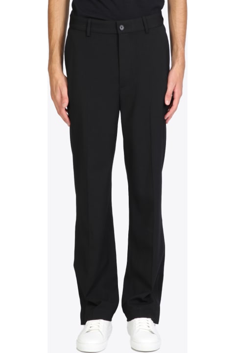 Grade Trousers Black viscose tailored pant with ankle vent - Grade trousers