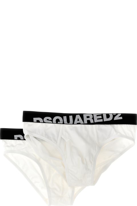 Underwear for Men Dsquared2 2-pack Elastic Logo Briefs