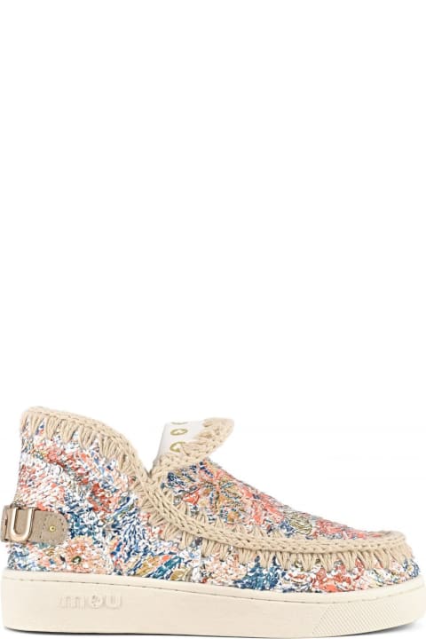 Sneakers for Women Mou Summer Eskimo Sneaker Printed Sequins