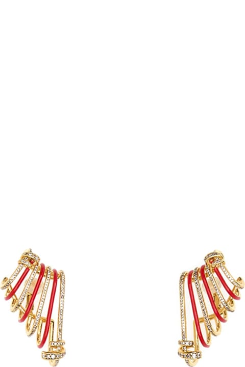 Fendi Earrings for Women Fendi Two-tone Metal Fendi Filo Ear Cuff