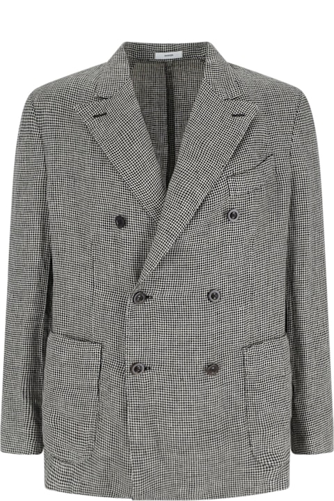 Boglioli Clothing for Men Boglioli Double-breasted Houndstooth Blazer