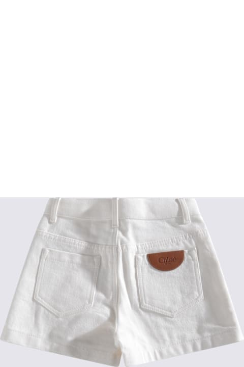 Chloé for Boys Chloé White Cotton Shorts