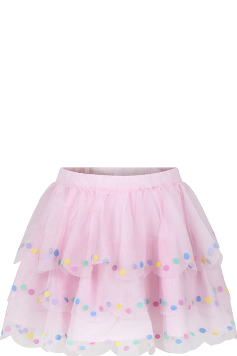 Stella McCartney Kids Bottoms for Girls Stella McCartney Kids Pink Tulle Skirt For Girl