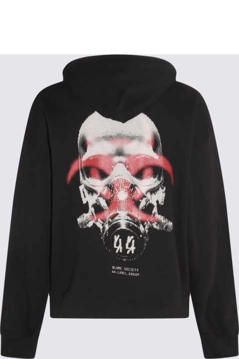 44 Label Group for Men 44 Label Group Black, White And Red Cotton Sweatshirt