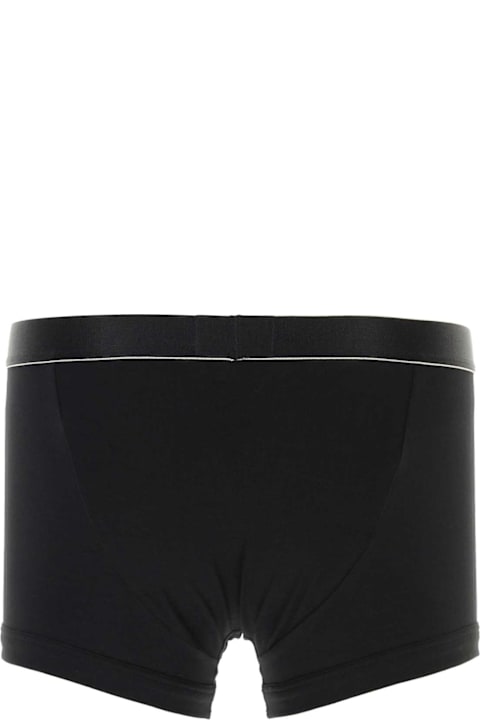 Emporio Armani Underwear Underwear for Men Emporio Armani Underwear Black Stretch Cotton Boxer Set