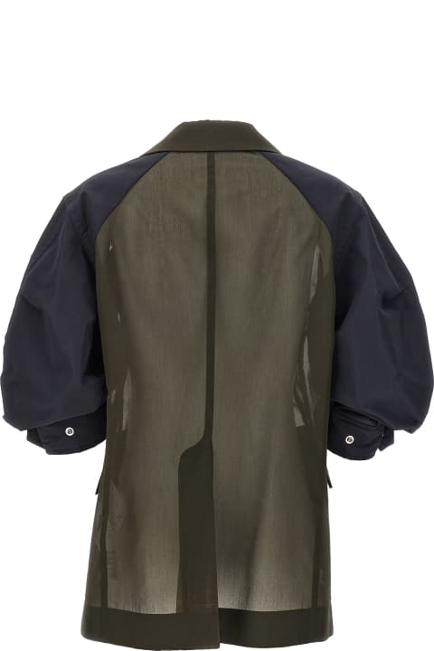 Sacai Coats & Jackets for Women Sacai 'voile X Taffetà' Jacket