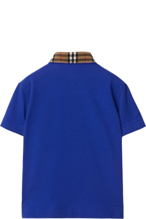 Burberryのボーイズ Burberry Burberry Kids T-shirts And Polos Blue
