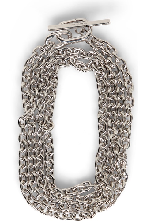 Paco Rabanne Jewelry for Women Paco Rabanne Silver Chain Collar Necklace