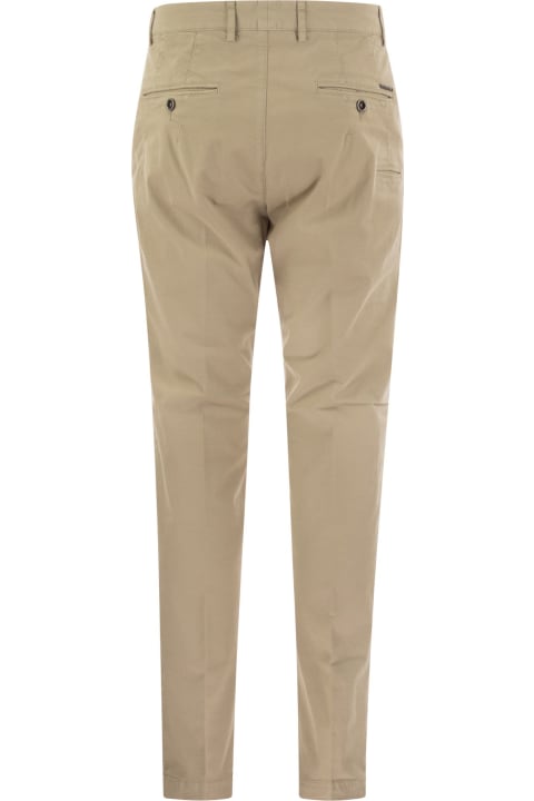 Pants for Men Peserico Stretch Cotton Gabardine Chino Trousers
