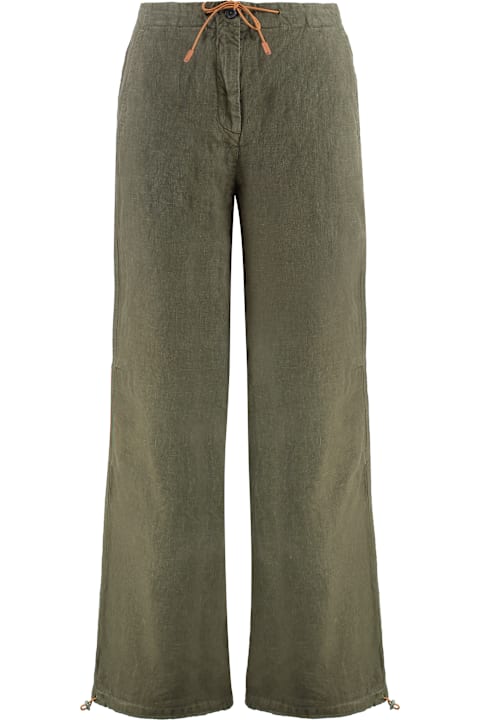 120% Lino Clothing for Women 120% Lino Linen Wide Leg Trousers