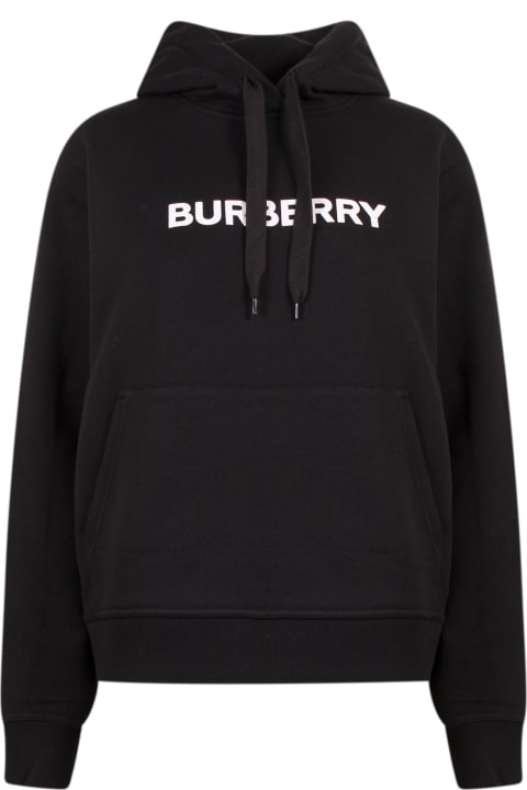 Burberry Fleeces & Tracksuits for Women Burberry Logo Hooded Oversized Sweatshirt