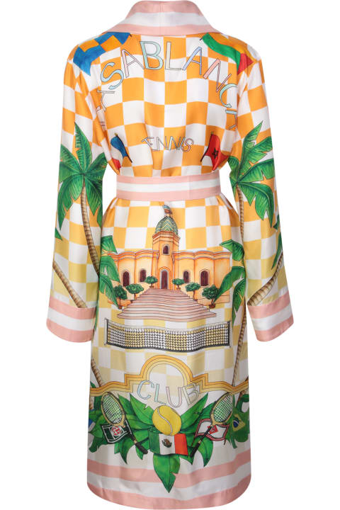 Fashion for Women Casablanca Table Tennis Club Sunset Silk Robe