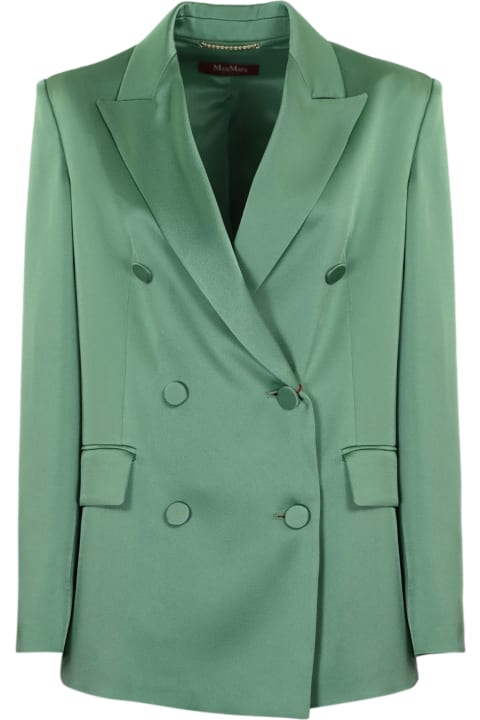 Max Mara Studio Coats & Jackets for Women Max Mara Studio 'teiera' Envers Satin Blazer