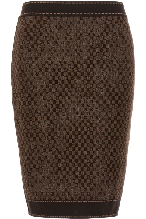 Balmain Skirts for Women Balmain Monogram Miniskirt