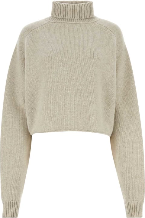 The Row for Women The Row Oversize Chalk Cashmere Ehud Sweater