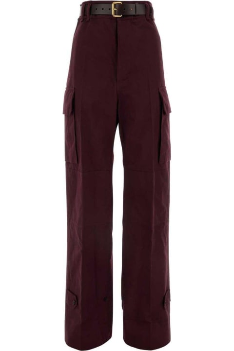 Saint Laurent for Women Saint Laurent Belted Straight Leg Pants