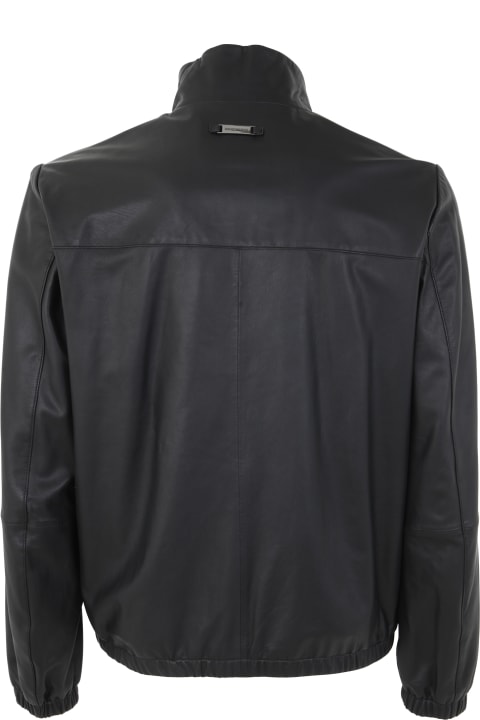 Emporio Armani Coats & Jackets for Men Emporio Armani Leather Jacket