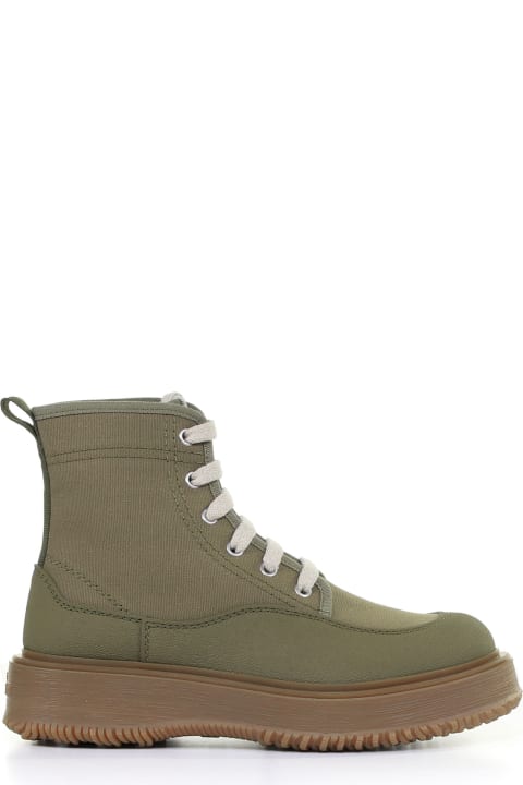 Untraditional Canvas Ankle Boot