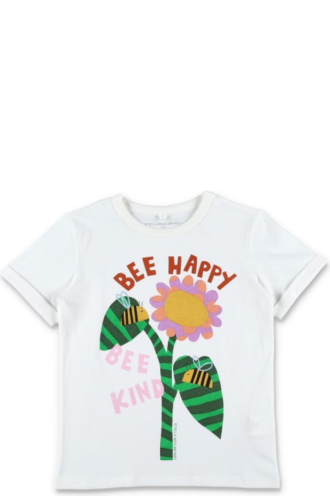 Stella McCartney Kids Topwear for Girls Stella McCartney Kids Bee Happy T-shirt