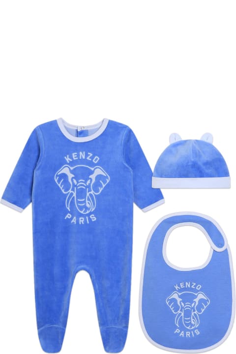 Bodysuits & Sets for Baby Girls Kenzo Kids Set Tutina Con Stampa