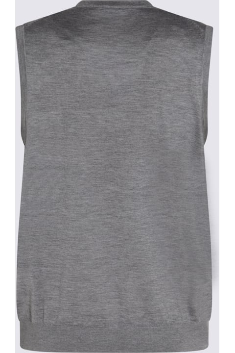 Sweaters for Men Malo Grey Cashmere Knitwear