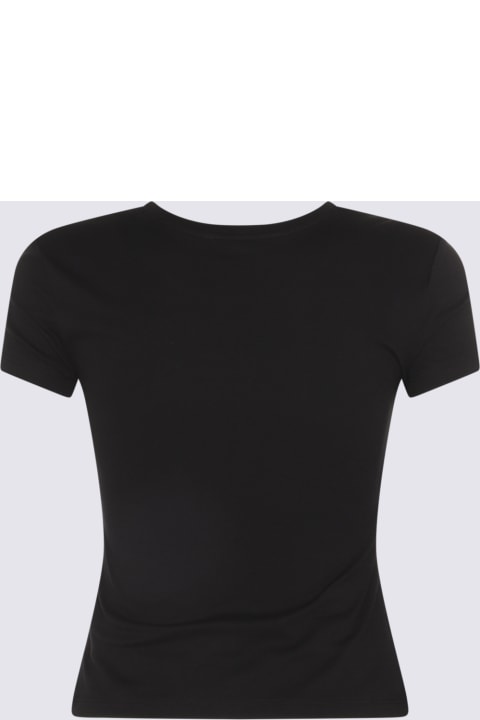 Blumarine Topwear for Women Blumarine Black Cotton T-shirt