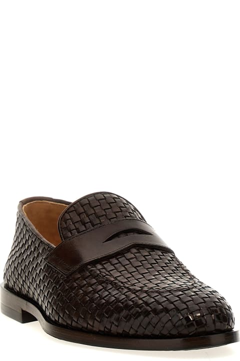 Brunello Cucinelli Shoes for Men Brunello Cucinelli Braided Leather Loafers