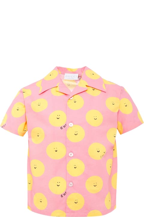 Fashion for Women Gucci Pink Shirt For Girl With Sun