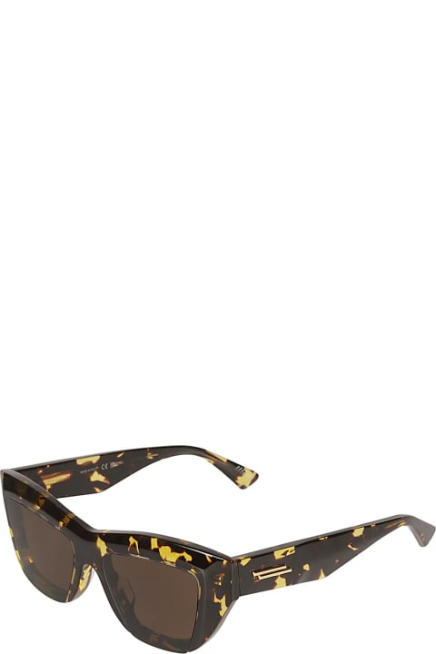Eyewear for Women Bottega Veneta Eyewear Square Frame Flame Effect Sunglasses