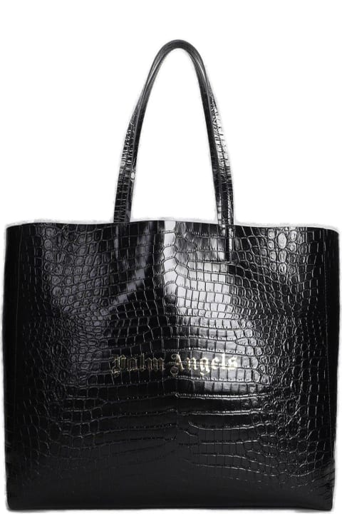 Palm Angels Totes for Women Palm Angels Logo Printed Embossed Tote Bag