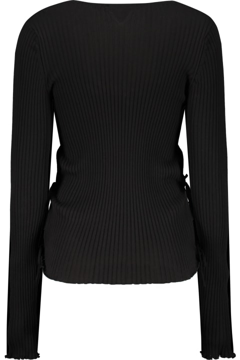 Homeware Bottega Veneta Cotton V-neck Sweater