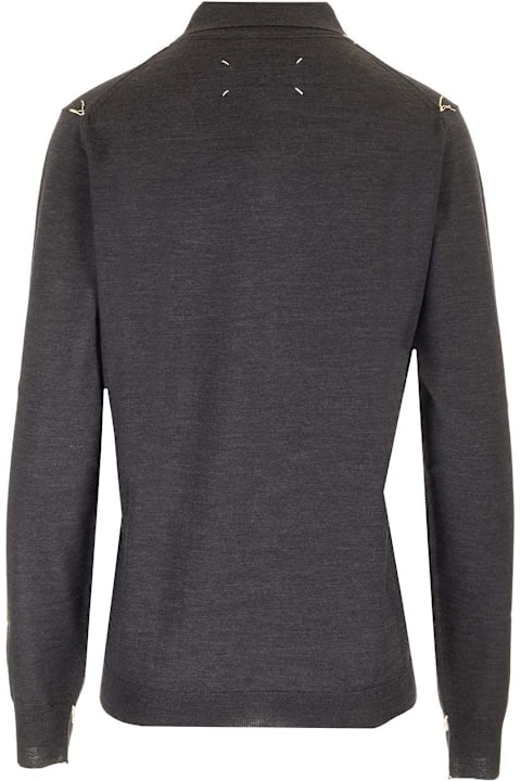 Maison Margiela ملابس علوية لـ السيدات Maison Margiela Knitted Polo Shirt