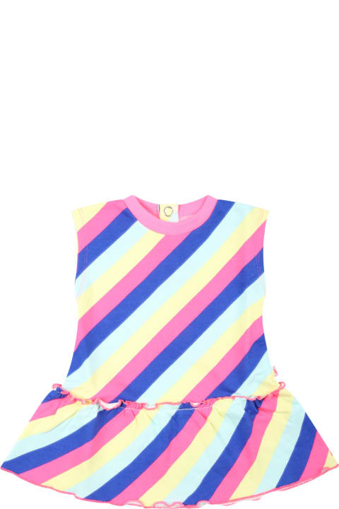 Fashion for Kids Billieblush Multicolor Dress For Baby Girl With Logo Patch