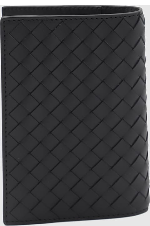 Bottega Veneta Wallets for Men Bottega Veneta Black Leather Wallet