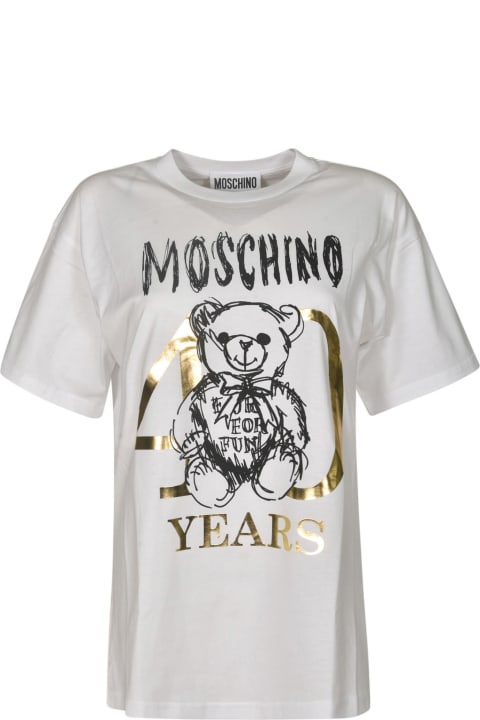Fashion for Women Moschino Teddy 40 Years Of Love T-shirt