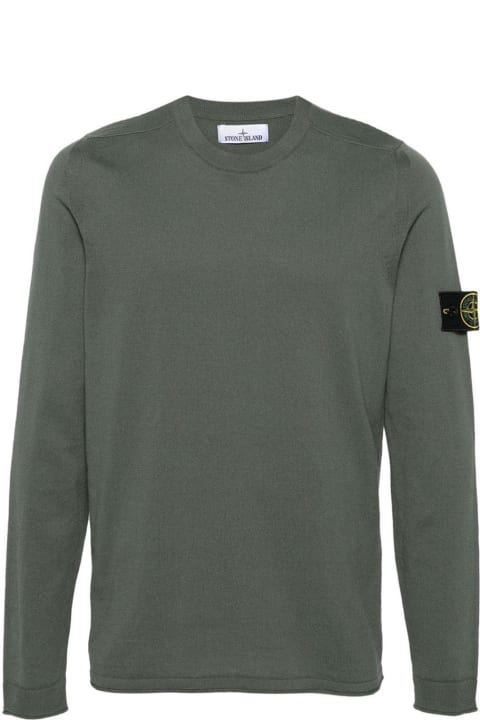 Clothing for Men Stone Island Logo Patch Long-sleeved T-shirt