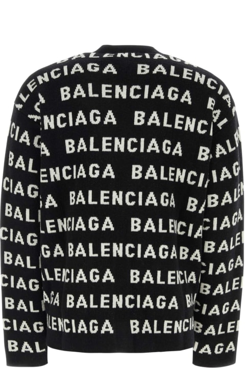 Balenciaga Sale for Men Balenciaga Black Wool Blend Cardigan
